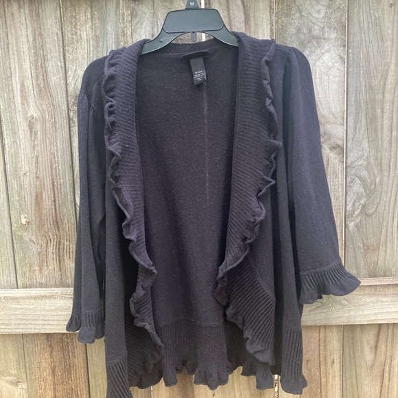 Lane Bryant Sweaters - Lane Bryant black open cardigan